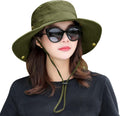 HUAMULAN Wide Brim Sun Hat for Women Men Summer UV Protection Bucket Hats