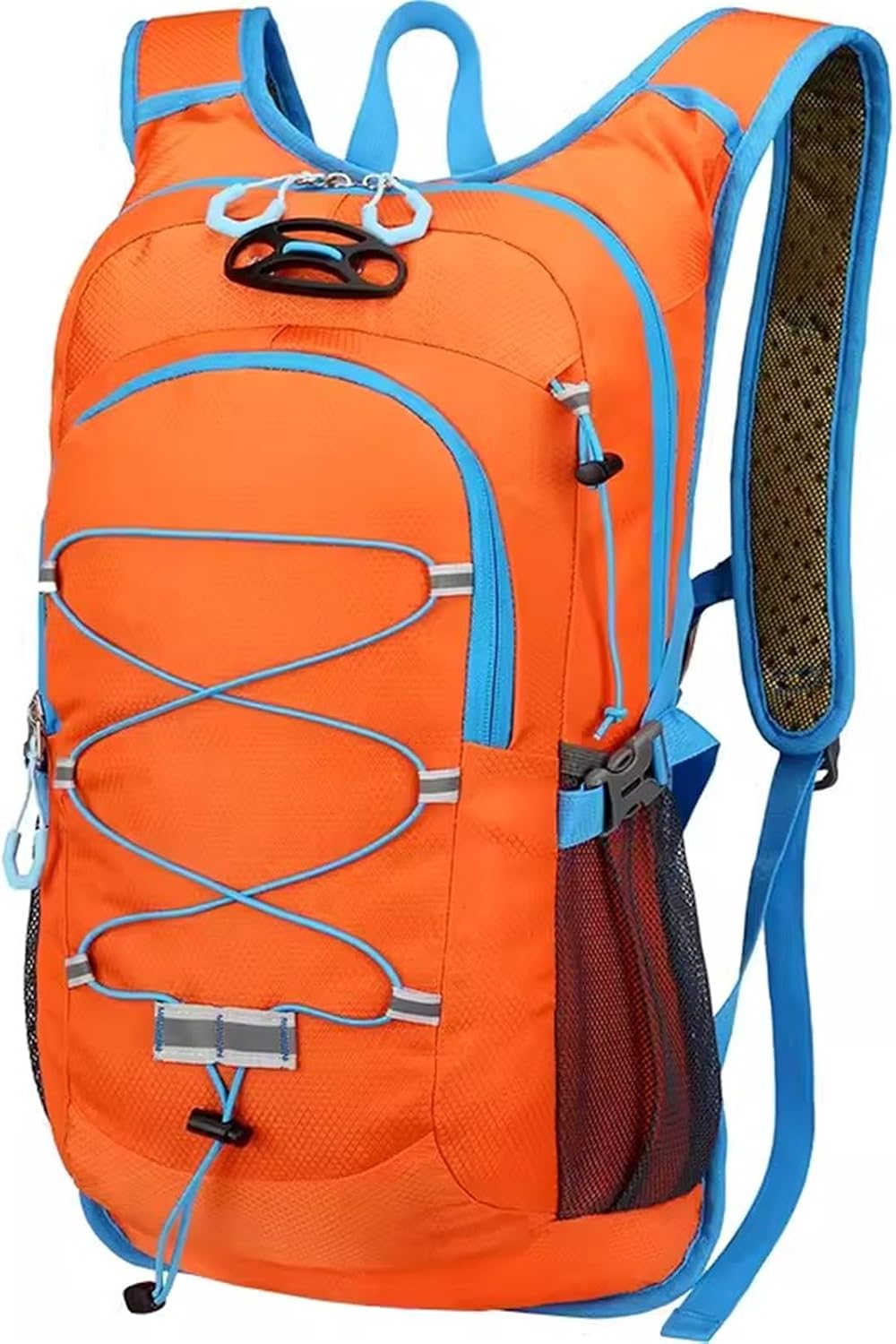 Lightweight Cycling Hydration Backpack,Large Capacity Pack for Travel,Hiking,Climbing,Skiing,Running Daypack for Men Women (Orange)