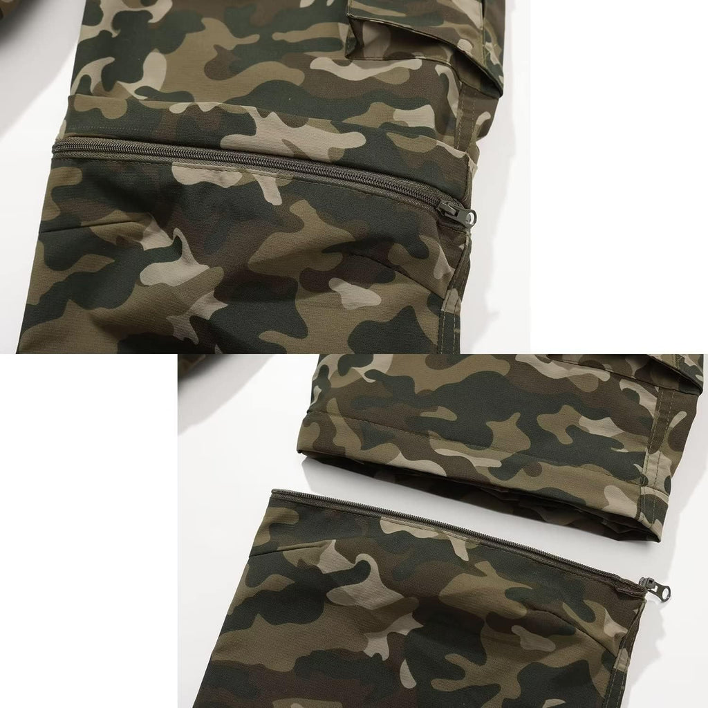 JOMLUN Boy’s Scout Pants Convertible Hiking Quick Dry Zip Off Pants Outdoor Climbing Casual Trouser Kids Youth Cargo Pants