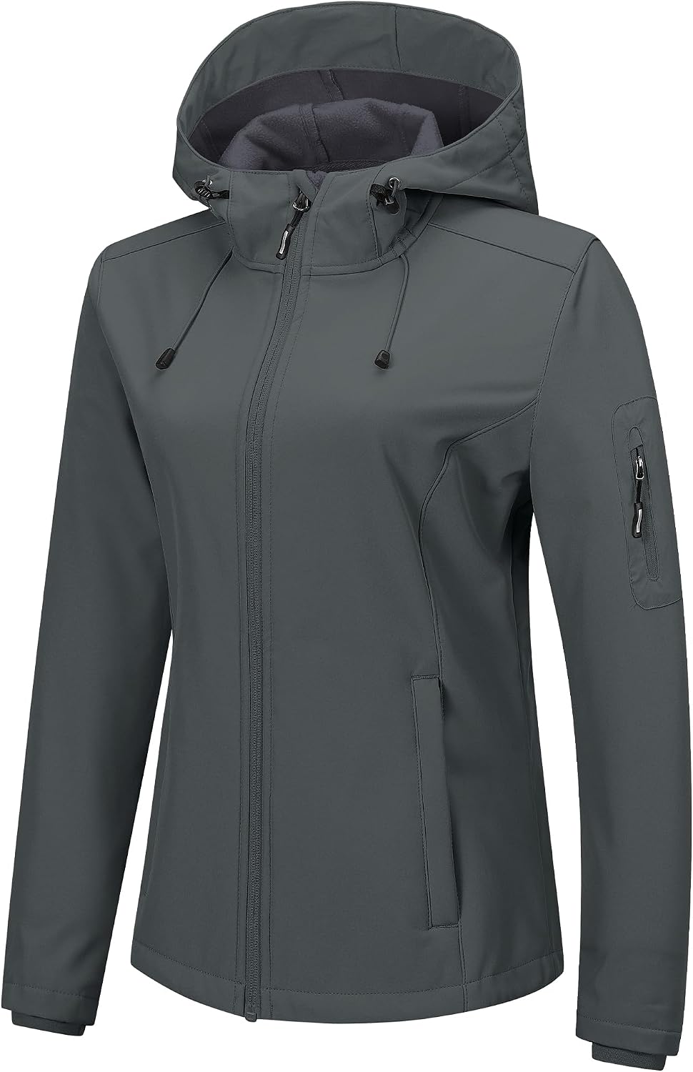 Outdoor Ventures Women's Softshell Jacket Fleece Lined Waterproof Rain Coat
