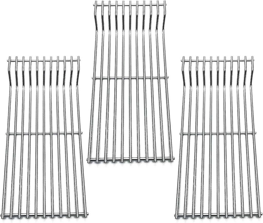 Stainless Cooking Grill Grates Replacement Adjustable Universal Extends from 14" to 20" Long, 8" Wide Each Adjust Expandable Cooking Grill Grids (3pack)