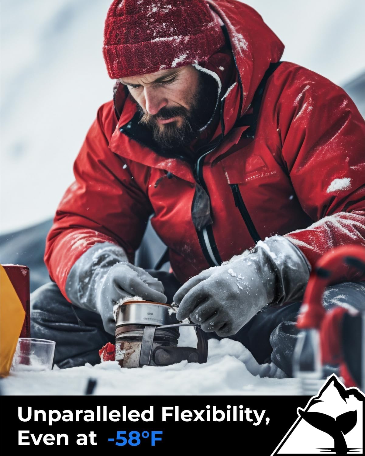 toolant 100% Waterproof Winter Work Gloves with Grip, Fleece Lined