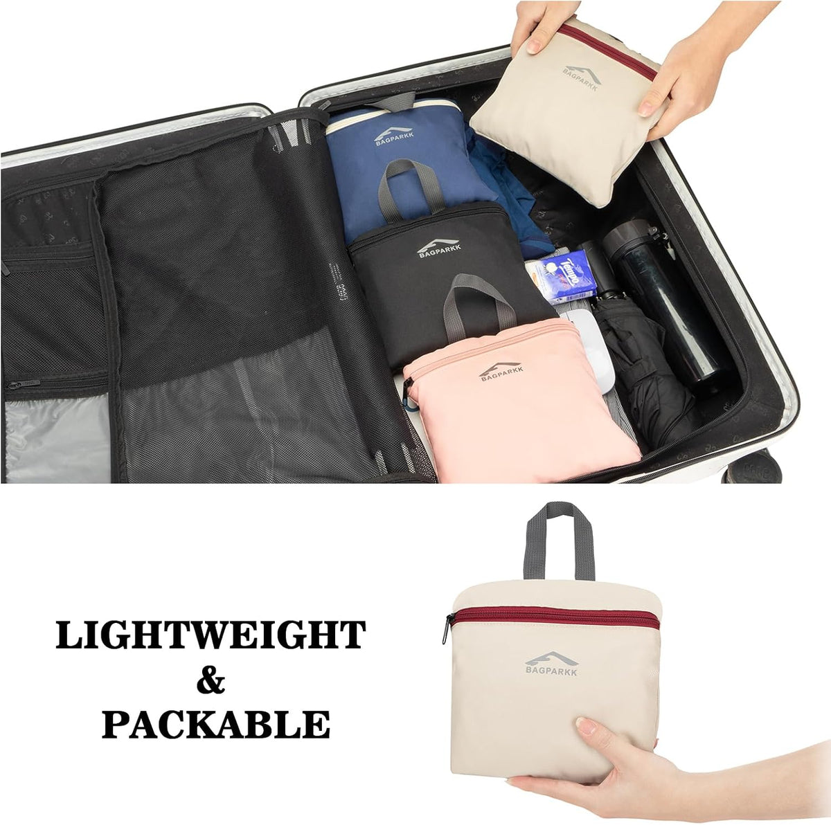 BAGPARKK 35L Ultra Lightweight Foldable Packable Hiking Backpack