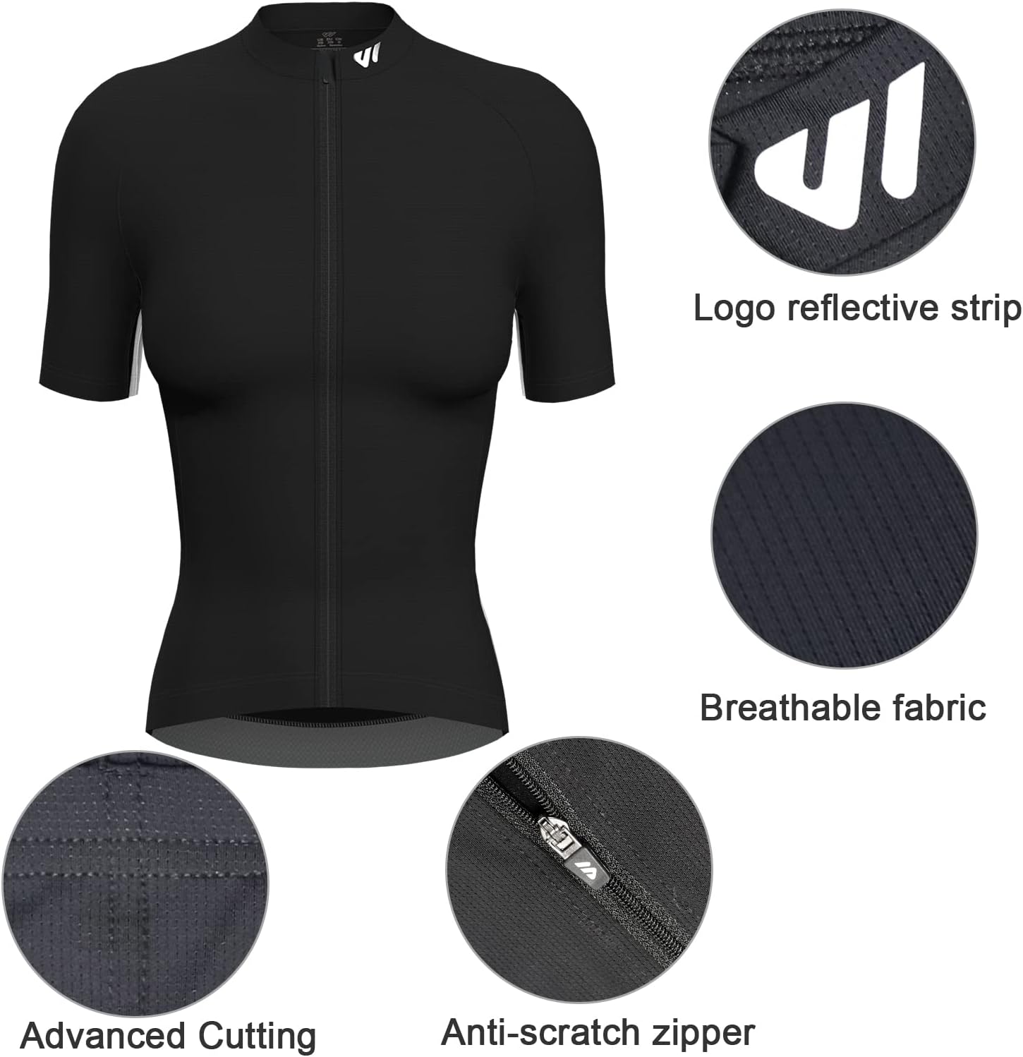 Wulibike Cycling Jersey Women Long Sleeve,Bike Shirts for Women Biking Tops Breathable Cycle Jerseys with 4 Pockets