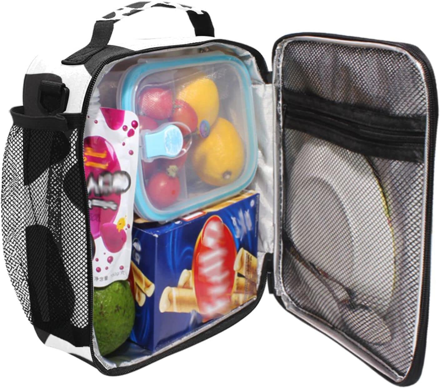 Cow Lunch Box Insulated Lunch Bag Cooler Tote Bag