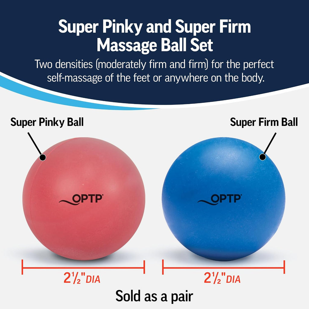 OPTP Massage Ball Set – One Super Pinky Ball & One Super Firm Ball