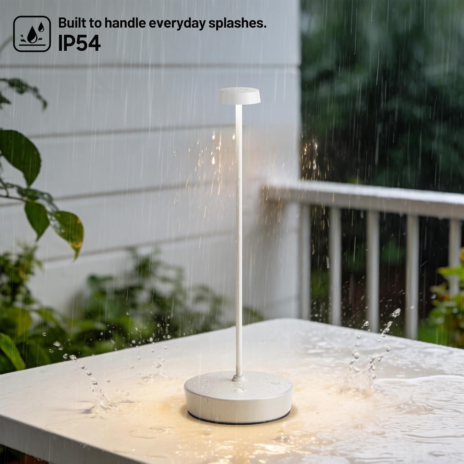 2 Pack Rechargeable Cordless Table Lamp, 6000mAh Battery Table Light