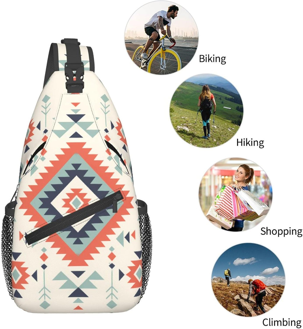 Sling Backpack Unisex Crossbody Chest Bag Shoulder Chest Bag For Women Men Hiking Travel