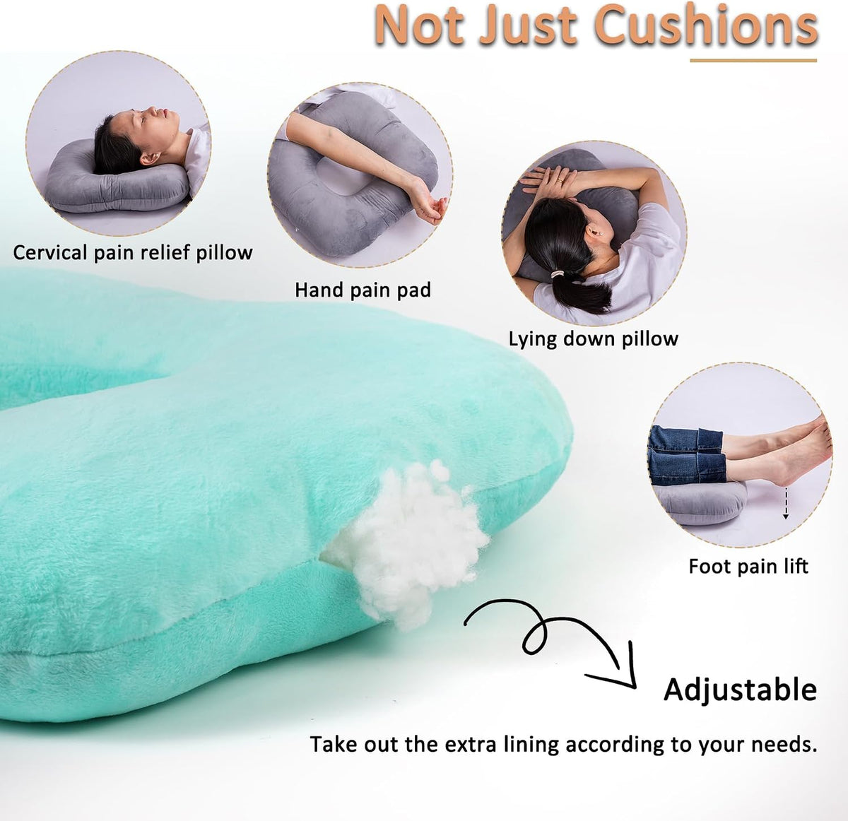 Hshbxd Donut Pillow, Tailbone Cushion for Wheelchair, Office and Travel