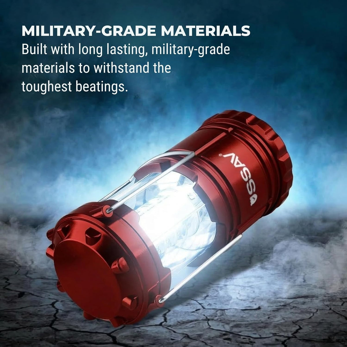 SSAV Battery Powered LED Lanterns (Batteries Included) (2 Pack Red)