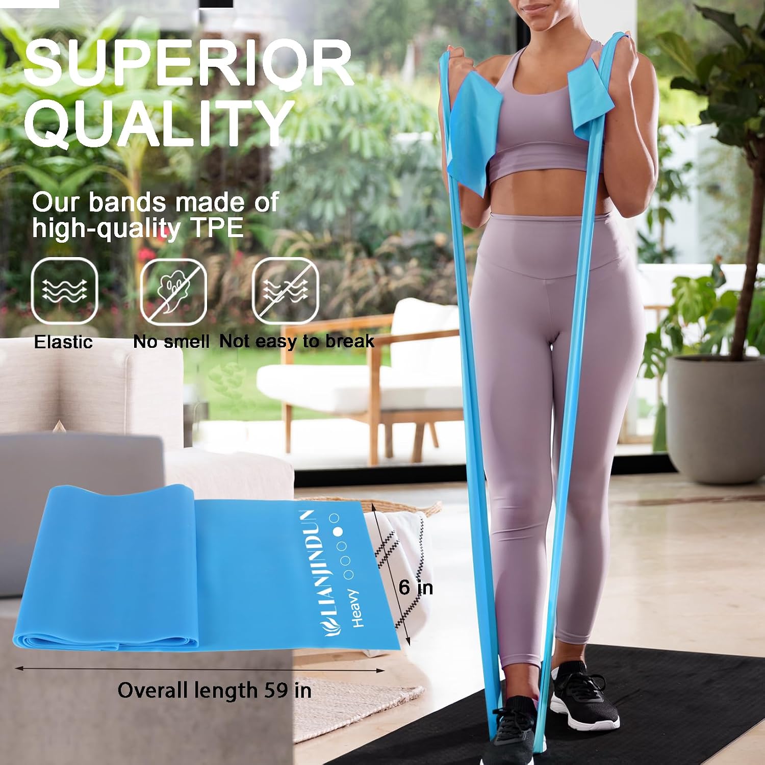 Resistance Bands for Working Out, Physical Therapy, Exercise, Pilates, Yoga