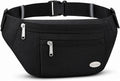 Entchin Water-Resistant Fanny Pack, 4-Zipper Belt Bag