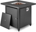 Amazon Basics Fire Table, 50,000 BTU, 28" D x 28" W x 25" H, Black, 1 Pack