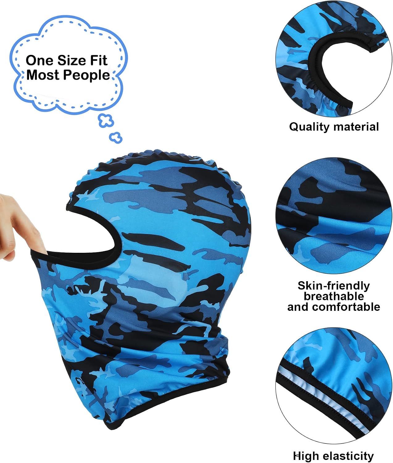 Geyoga 12 Pcs Ski Mask Balaclava Full