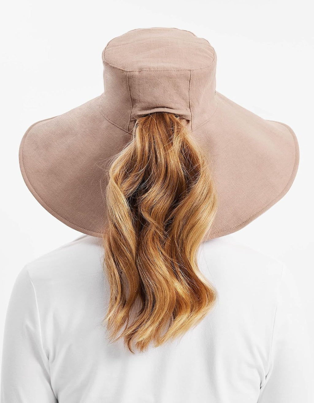 Solbari Women’s Ultra-Wide Cotton Linen Sun Hat UPF 50+