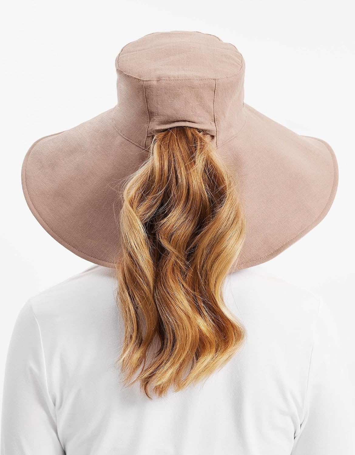 Solbari Women’s Ultra-Wide Cotton Linen Sun Hat UPF 50+