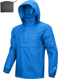 Outdoor Ventures Men's Rain Jacket Waterproof Lightweight Packable Pullover