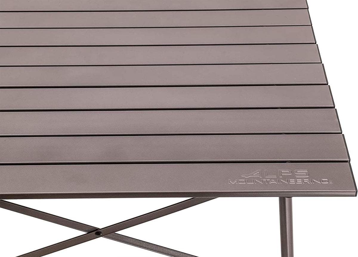 ALPS Mountaineering Aluminum Roll-Top Camp Table with Fast Setup and Compact Storage