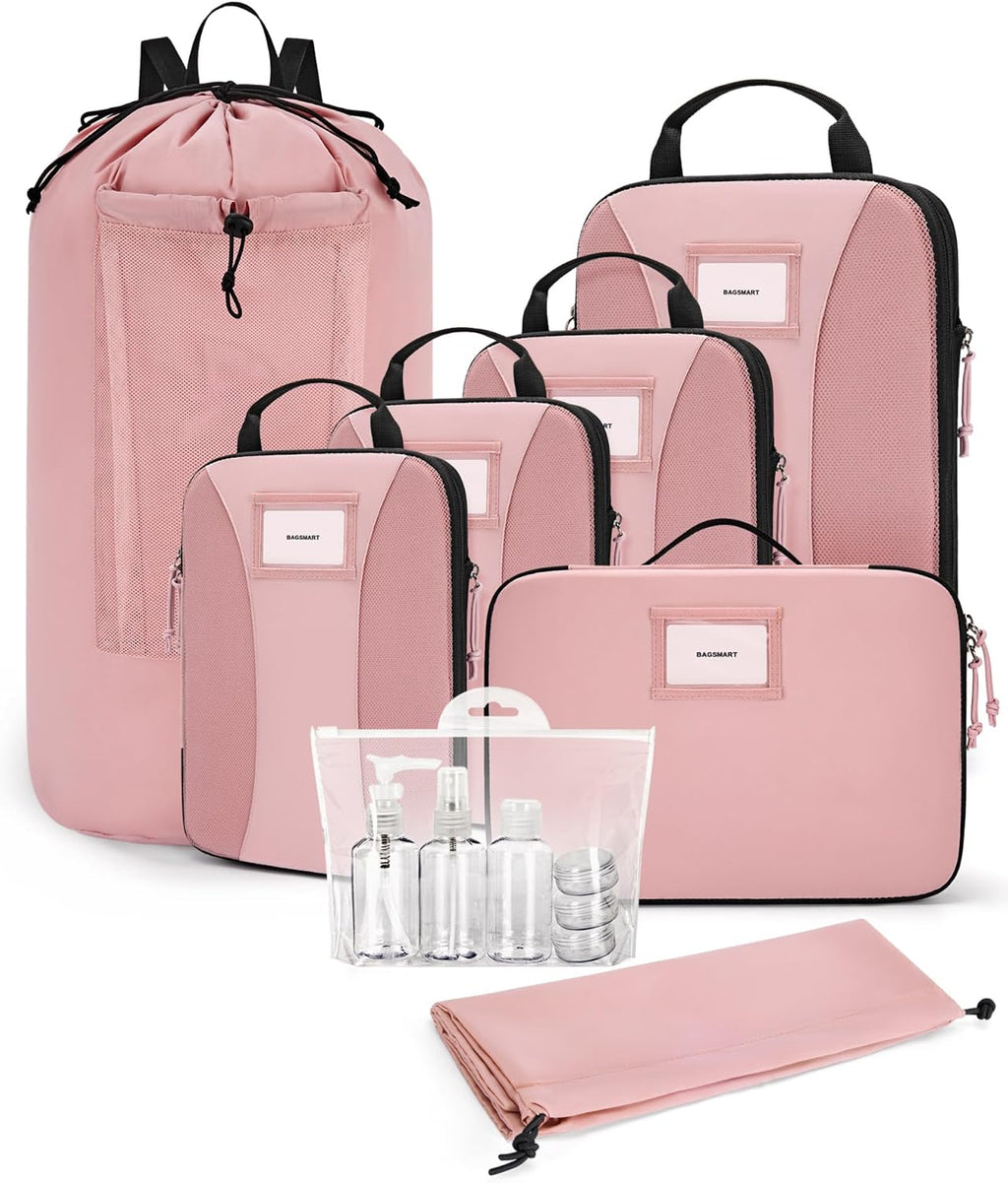 BAGSMART Compression Packing Cubes, Lightweight Travel Essentials
