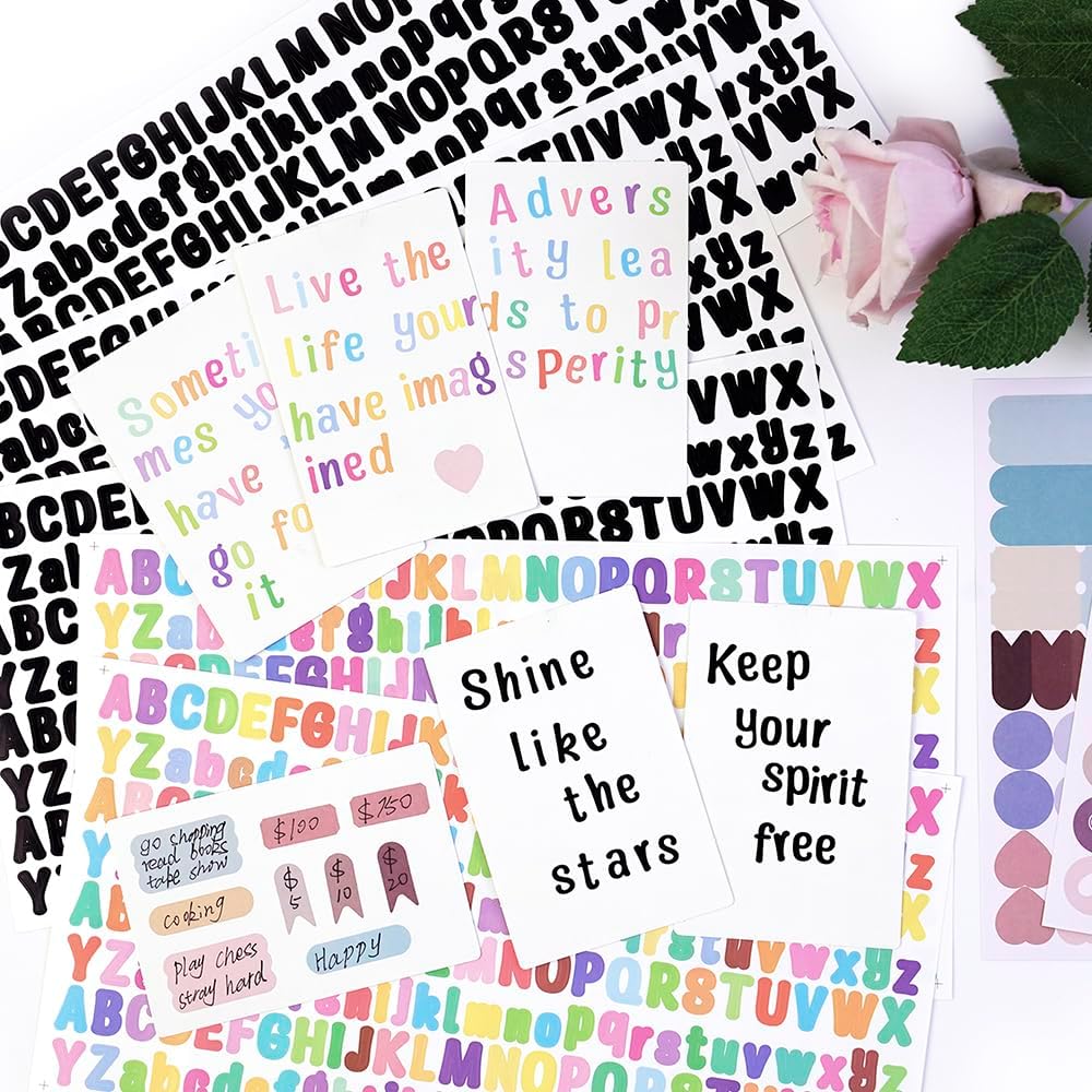 Soft Green Boho All-in-One Vision Board Kit, 540 Pre-Cut Cards, 30 Sheets