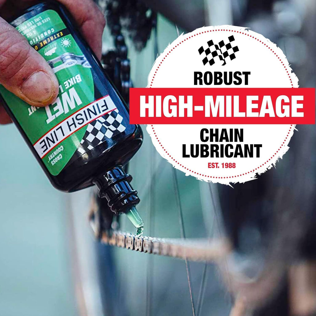 Finish Line Wet Bike Chain Lubricant 4 fl oz