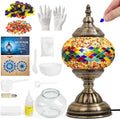 DIY Turkish Mosaic Lamp Kit for Adults/Teens, 5.2" Shade, Multicolor
