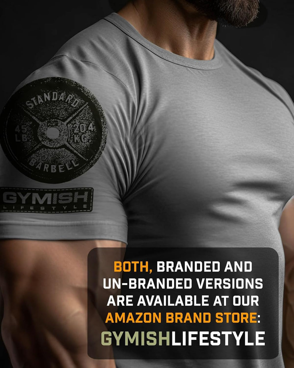 Gymish Lifestyle Skull Plate Gym Shirt, Work Out Deadlift Skull T-Shirt for Men