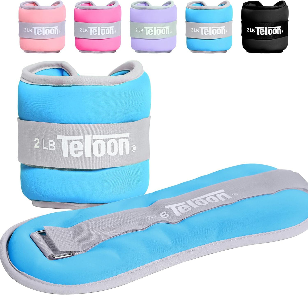 Teloon Ankle Weights Wrist Leg Arm Weights for Women Men with Adjustable Straps