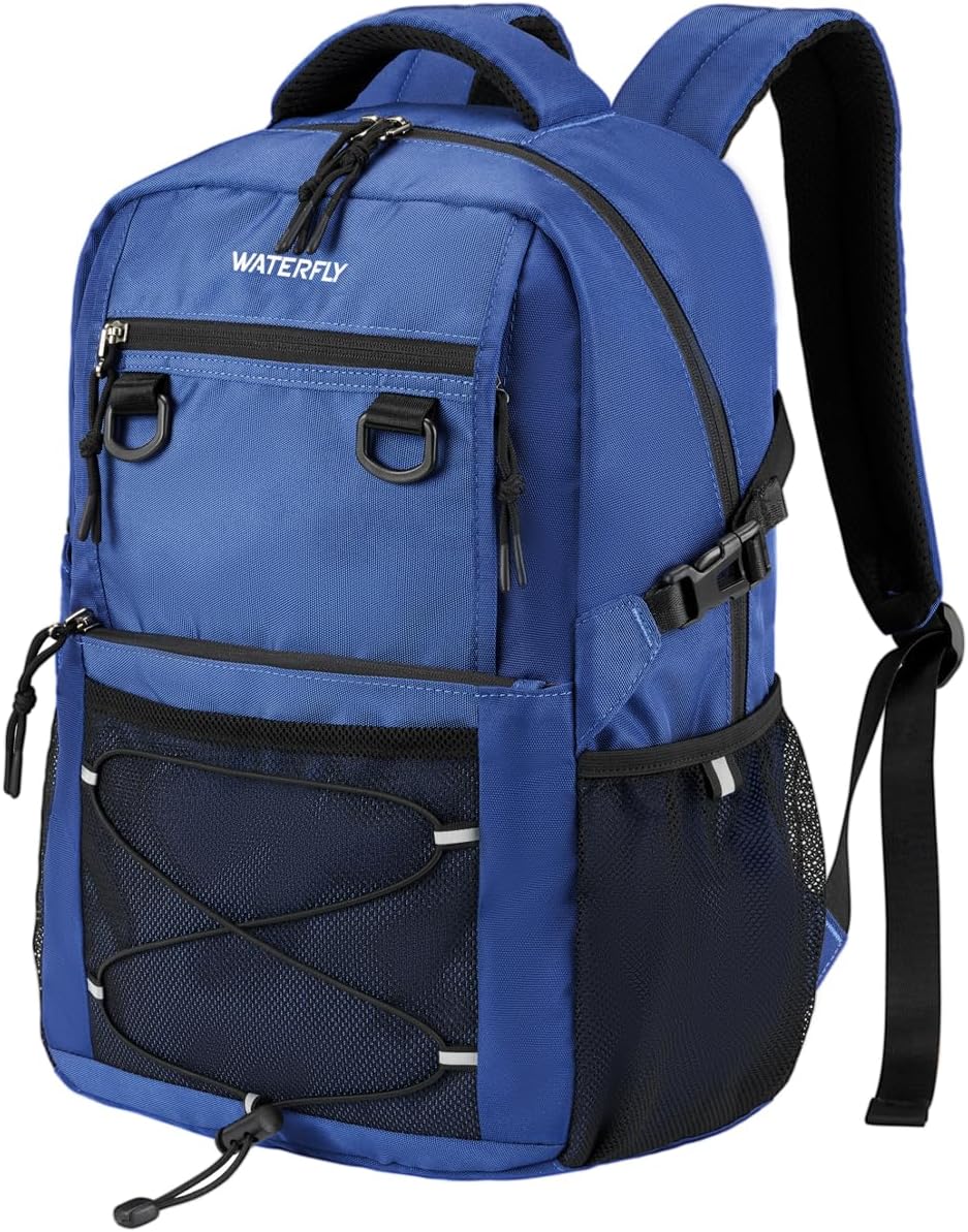 WATERFLY Travel Hiking Casual Backpack: 22L Lightweight Everyday Outdoor City Daypack College Bookbag for Women Men