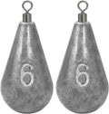 BLUEWING Casting Swivel Bell Sinkers Fishing Weights 1/2oz-8oz Drop Shot Dipsey Lead Saltwater