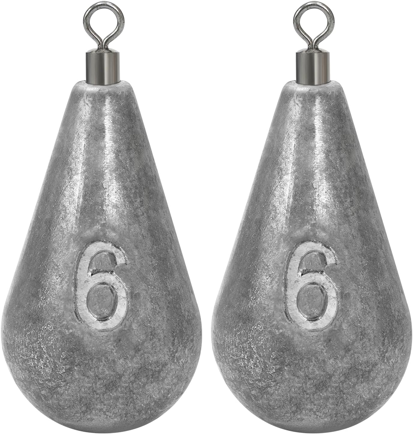 BLUEWING Casting Swivel Bell Sinkers Fishing Weights 1/2oz-8oz Drop Shot Dipsey Lead Saltwater