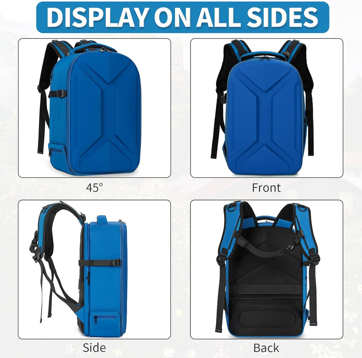 TORIBIO Large Hardshell Camera Backpack DSLR/SLR/Mirrorless Photography Bag