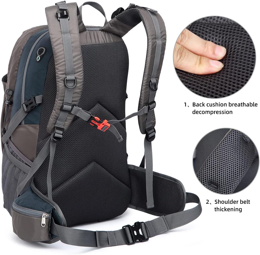 SPEEDPARK 40L Hiking Backpack, Lightweight Camping Daypack with Rain Cover