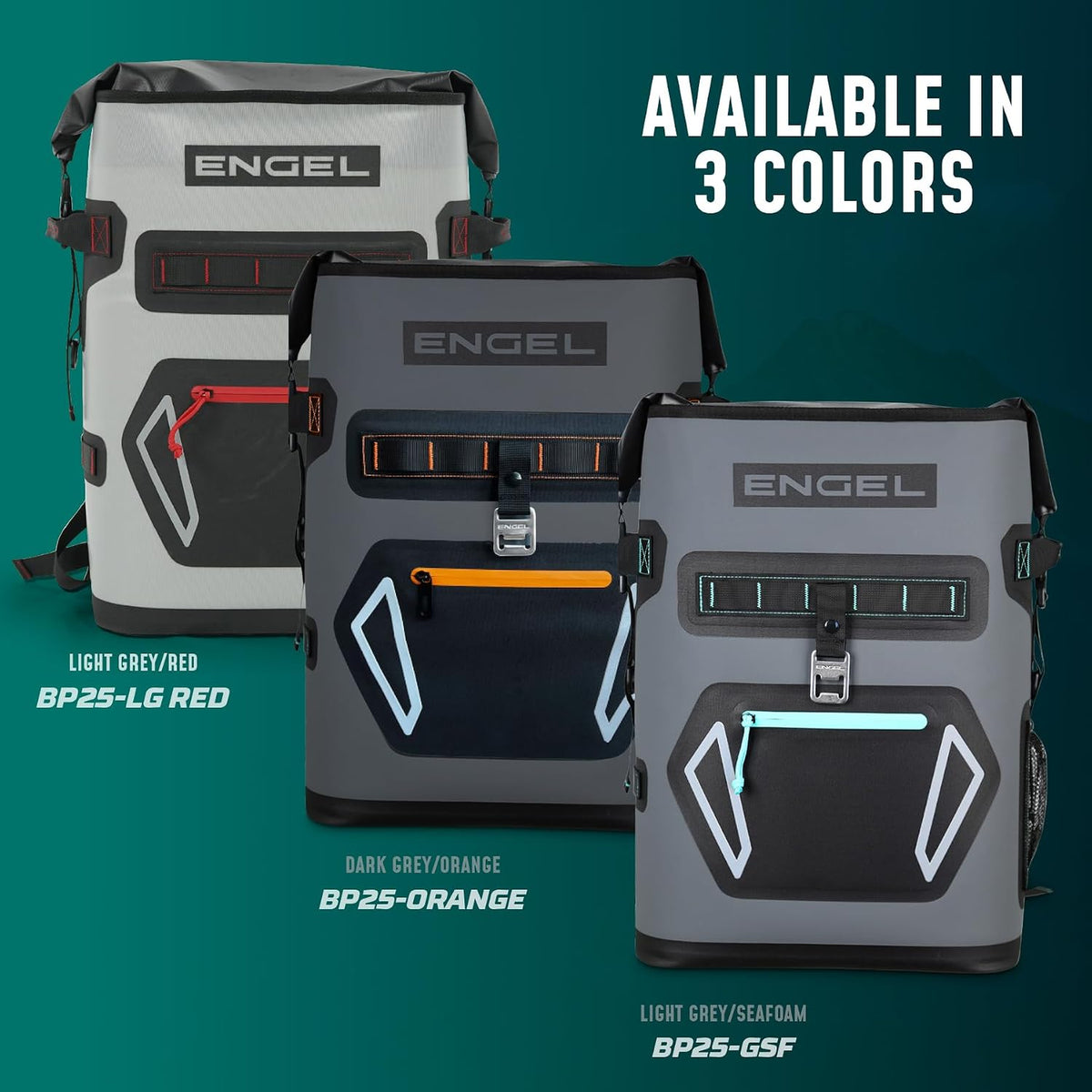 Engel BP25 25 Quart Roll-Top High Performance Backpack Cooler