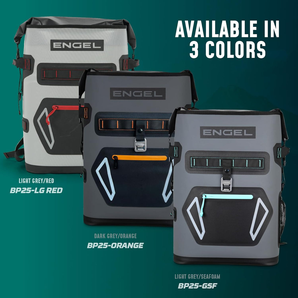Engel BP25 25 Quart Roll-Top High Performance Backpack Cooler