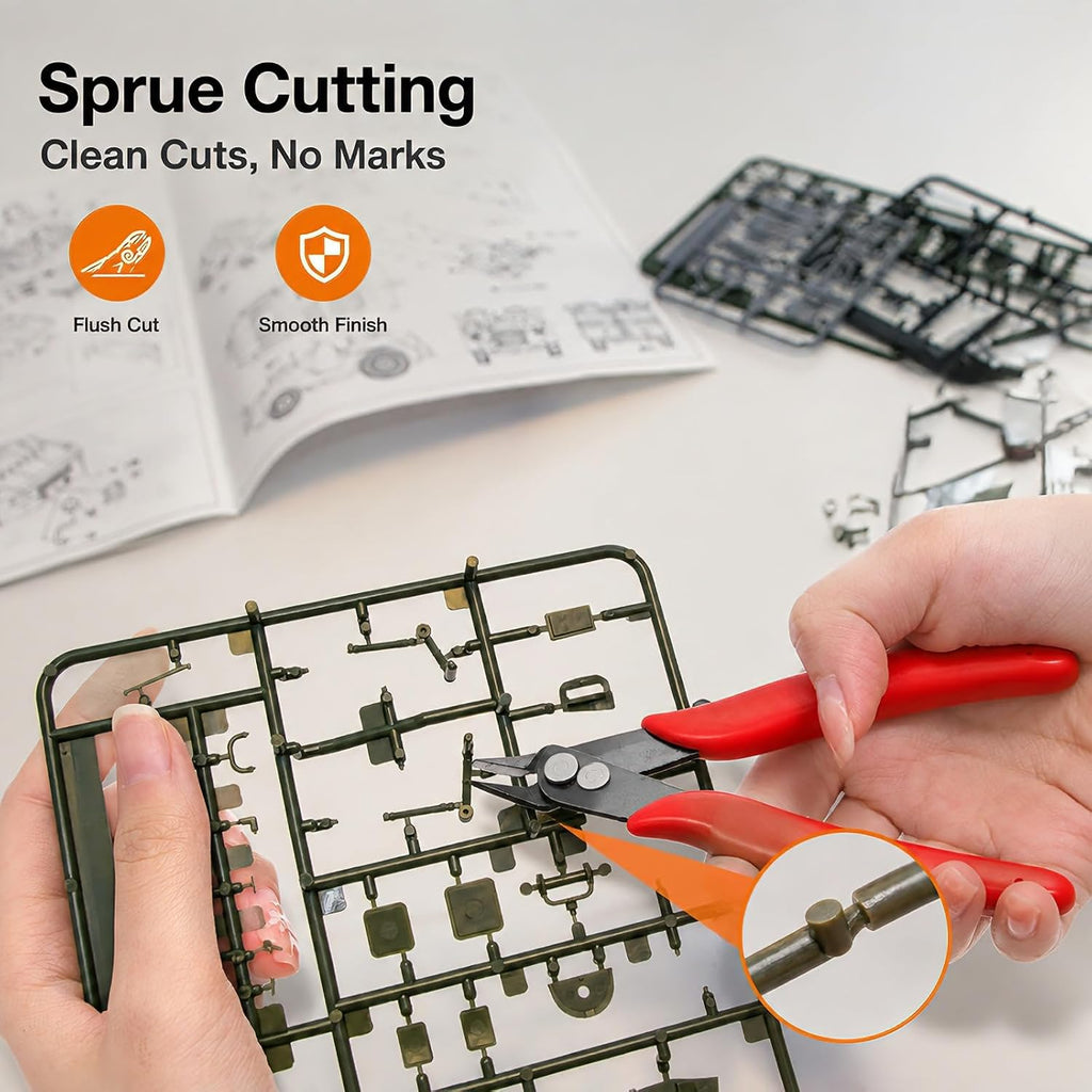 Covzoe 10 Pieces Small Wire Cutters, 5 Inch Micro Flush Cutter