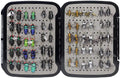 Fly Fishing Flies Collection 69/38 Realistic Flies Dry Wet Nymph Streamers Fly Assortment with Fly Box Flyfishing Lures Kits for Trout Bass Pike Salmon Flys (Ultimate Realistic FlySelection 60 Pcs)……