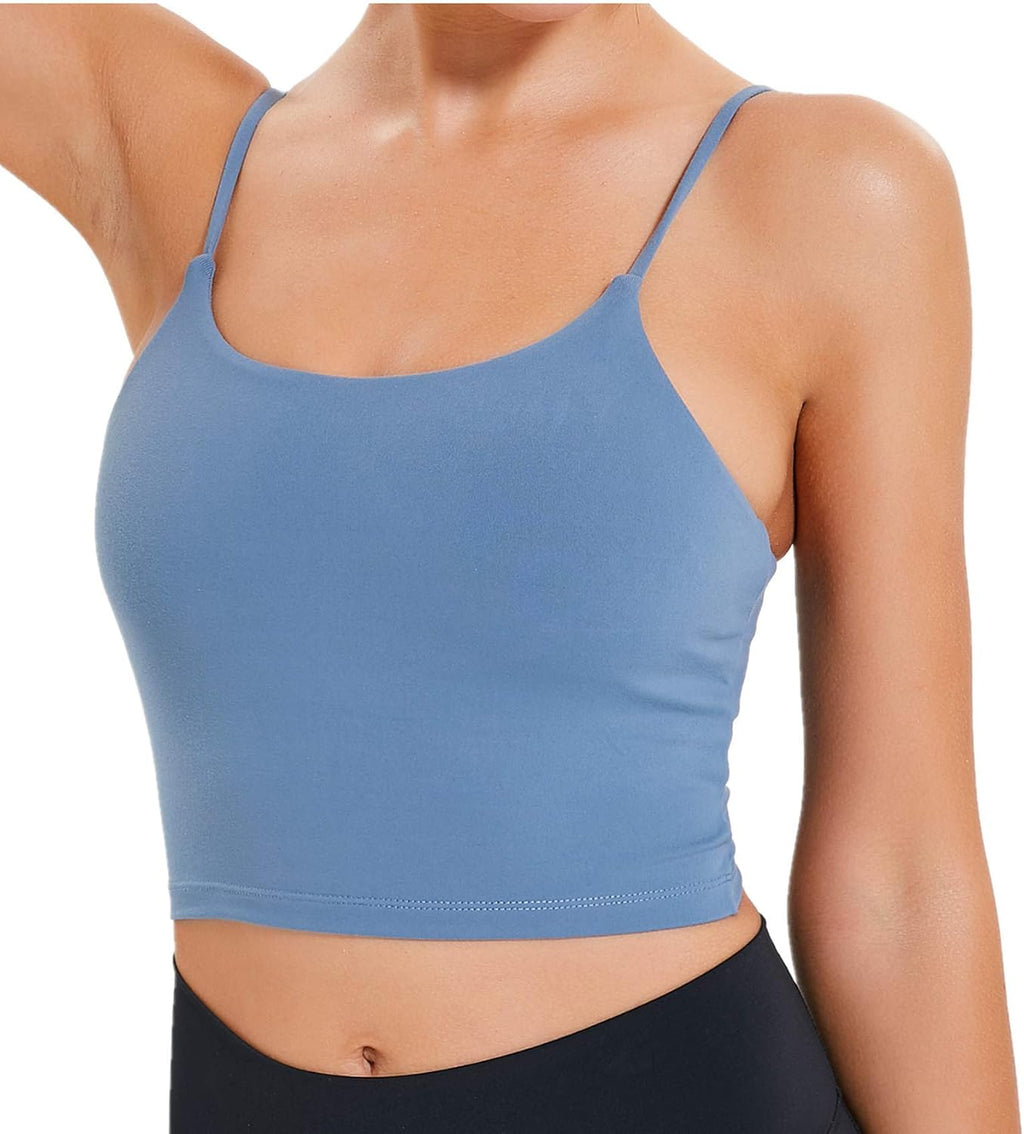 Lemedy Women Padded Sports Bra Yoga Tank Top