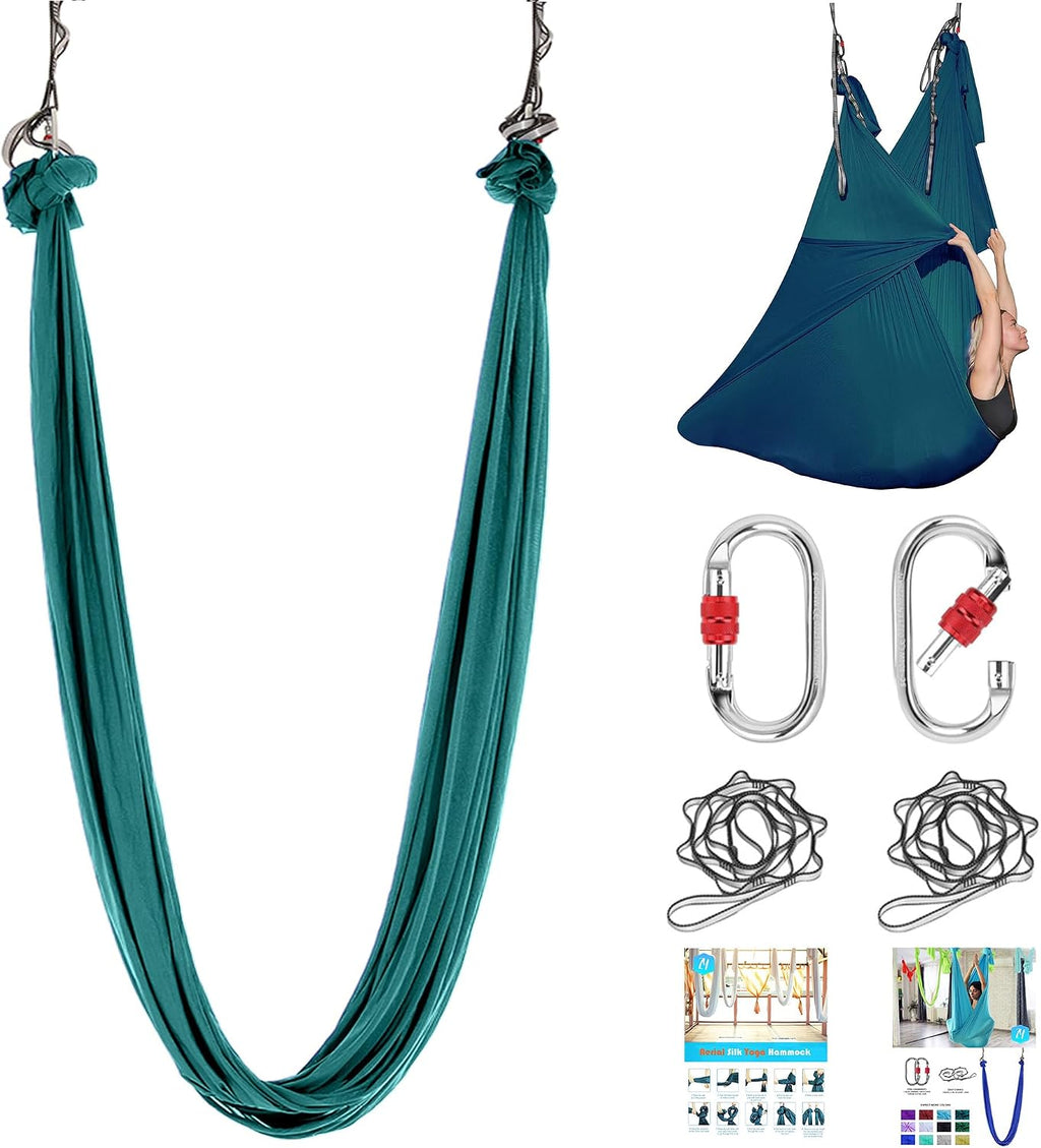 5.5 Yards Aerial silks swing outside yoga hammock,Aerial silk start set