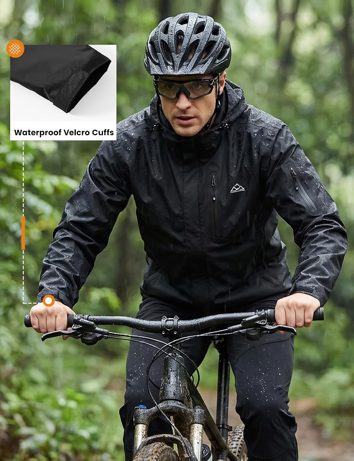 TBMPOY Men's Lightweight Rain Jackets Waterproof Raincoat with Hood
