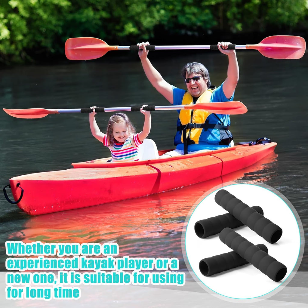 Seenelling 4 Pcs Kayak Paddle Grips Non Slip Silicone Wraps