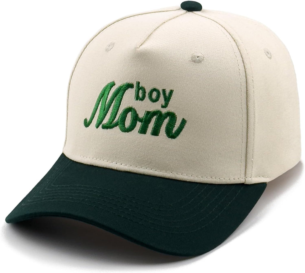 Embroidered Boy Girl Dad Mom Two-Tone Baseball Cap, Classic Dad Hat for Men Women His Her, Family Theme Gift Ideas