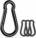 sprookber Stainless Steel Carabiner Spring Snap Hook - 304 Stainless Steel Heavy Duty Clips, Set of 4