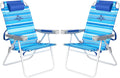 SUNNYFEEL Tall Beach Chair for Adults, High Back High Seat Folding Chairs