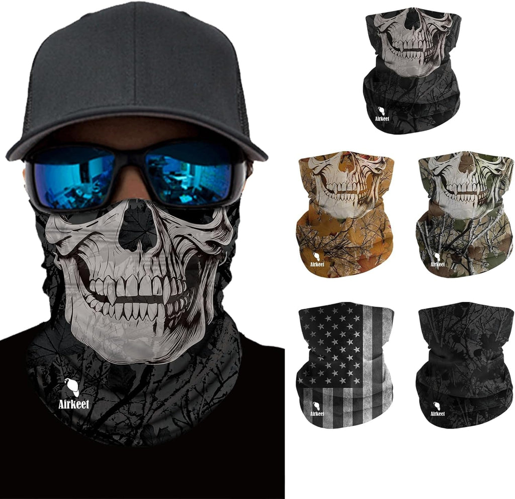 Breathable Neck Gaiter UPF 30+ Sun Protection Face Mask for Men