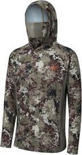 BASSDASH Men's UPF 50+ Camo Long Sleeve Hunting Fishing Hoodie Shirt