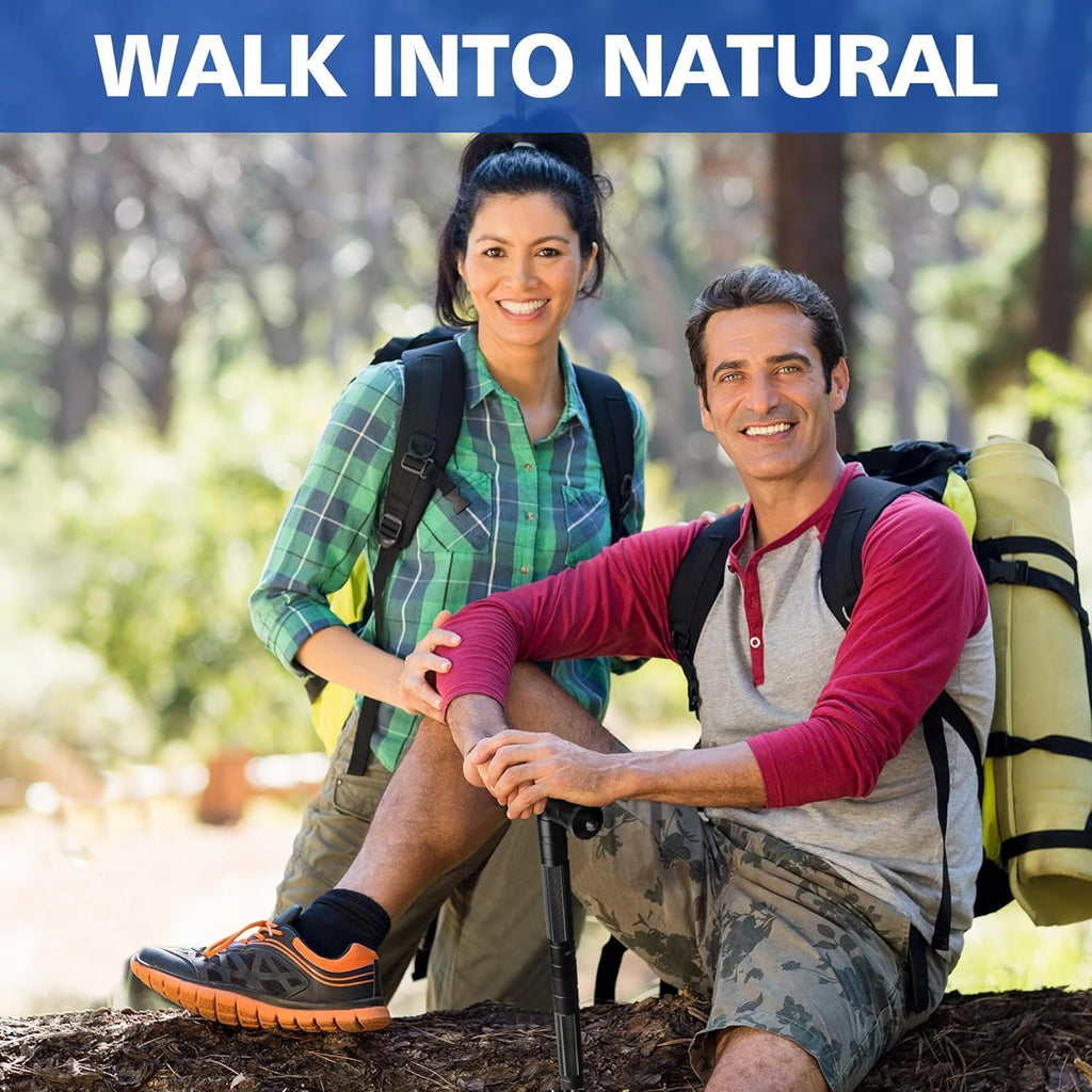 aiGear G2 Tactical Hiking Stick with Survival Kit, 5-Section Staff