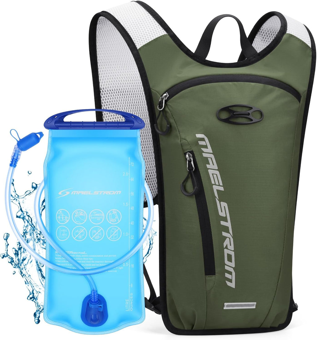 Maelstrom Hydration Backpack with 2L Water Bladder,Lightweight Running Vest