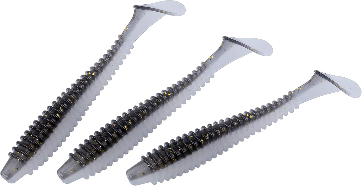 RUNCL Swimbaits Paddle 10/20/30/40PCS, 5/4/3/2 Inchs Paddle Tail, Soft Lure for Trout Crappie Bass, Durable Plastic Bait Swimmer for Saltwater/Freshwater, Fishing Lover's Gift