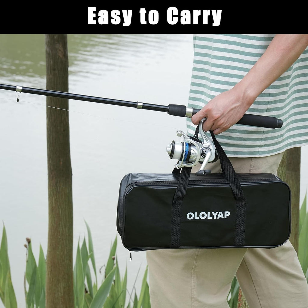 2PCS Fishing Rod and Reel Combo 6.9ft Telescopic Fishing Pole